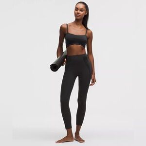 NWT Black Satin Yoga Leggings (2)